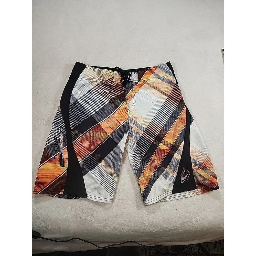Oneill Swim Trunks Orange‎ Black Size 33
